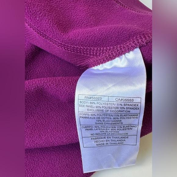 NikeFit Dry Purple Half Zip Fitted Running Hoodie Sweatshirt Women’s Size Medium - Picture 6 of 6